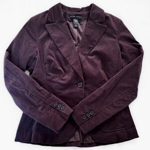 NY&CO Velvet Blazer • Dark Plum • Size 10